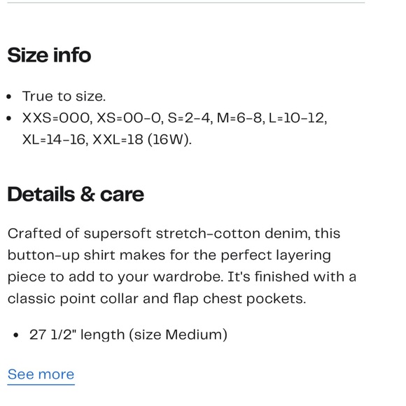 Madewell long sleeve Light Blue Denim Shirt size extra large - Picture 10 of 11